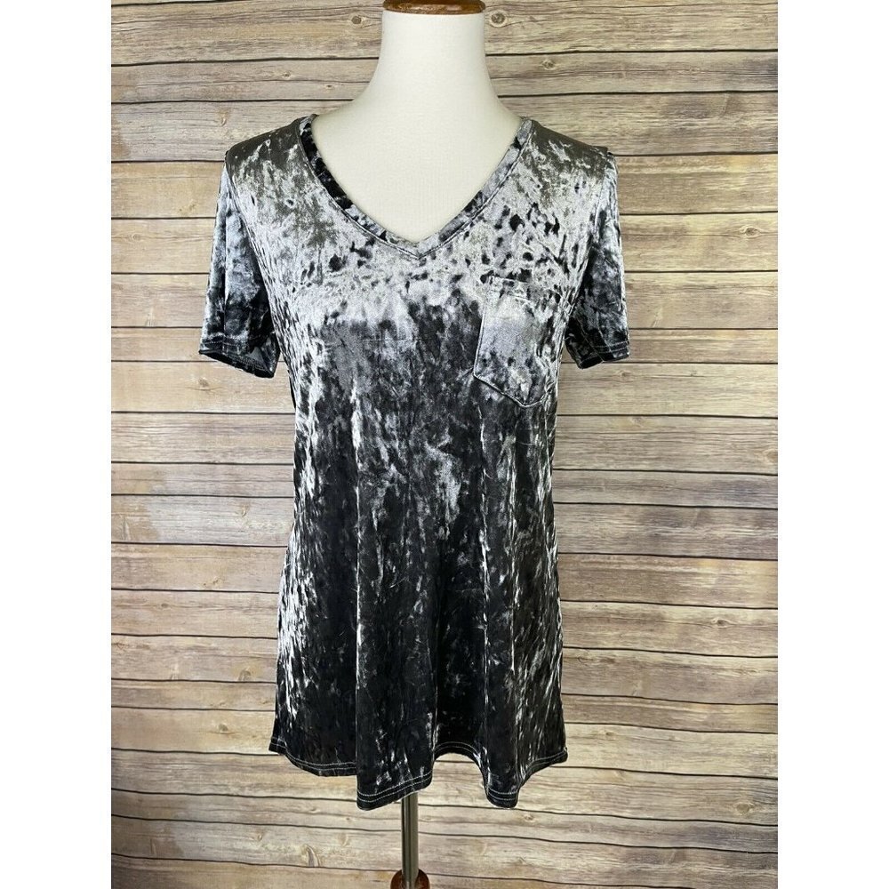 Spring + Mercer Women’s Small Crushed Velvet Top